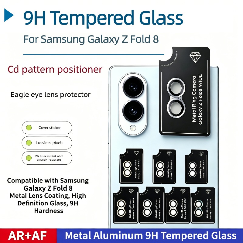 Tempered Glass Screen 9H - 1:1، طبقة حماية عدسة زجاجية مقسّاة
