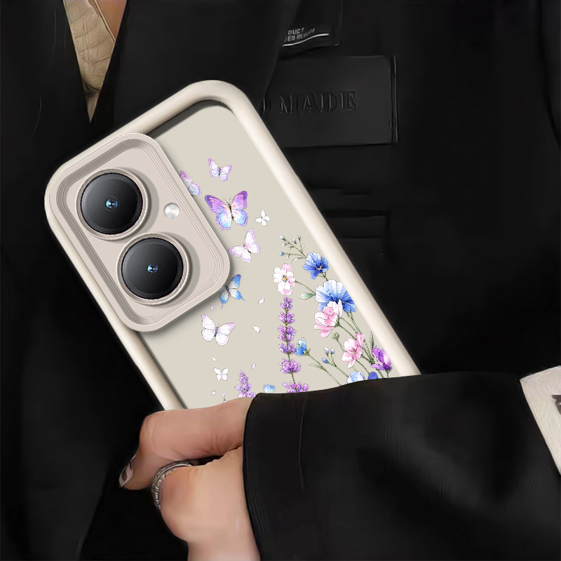 غطاء هاتف بنقشة فراشة باللون ا - مراجعة Vivo Y28 وسعره