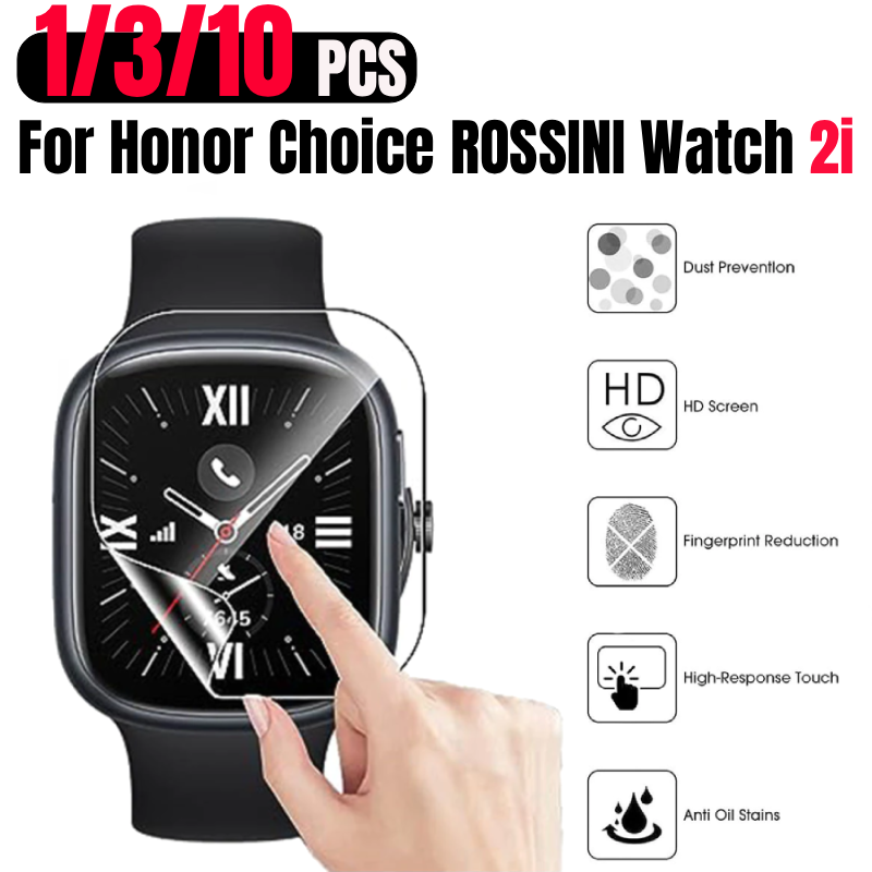 1-5 قطع من الفيلم الناعم TPU ل - مراجعة Smartwatch Screen Film وسعره