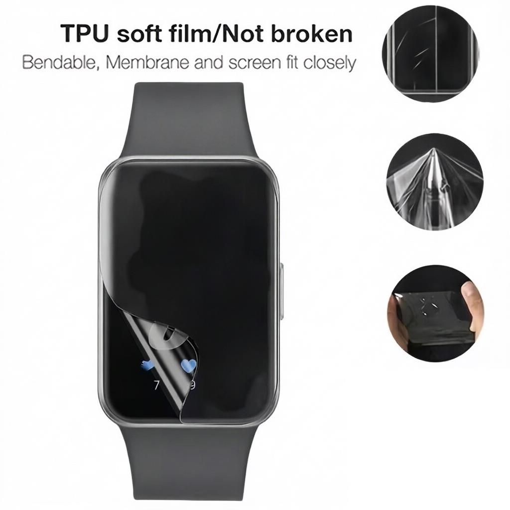 3-5 قطع من طبقة حماية الشاشة ا - مراجعة Smartwatch Screen Film وسعره