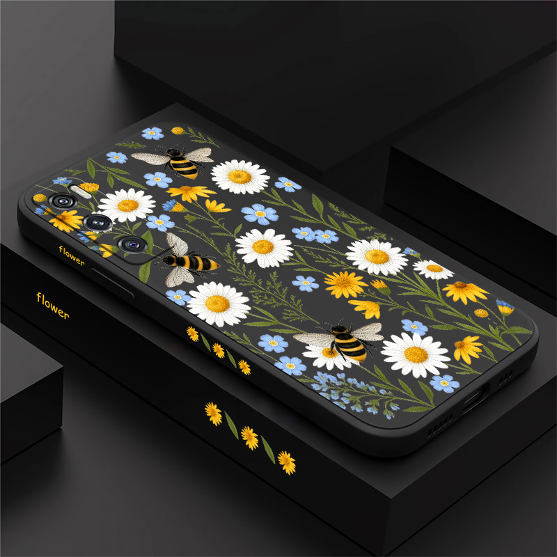 غطاء هاتف بتصميم زهور ونحلة لط - مراجعة Vivo V40 وسعره