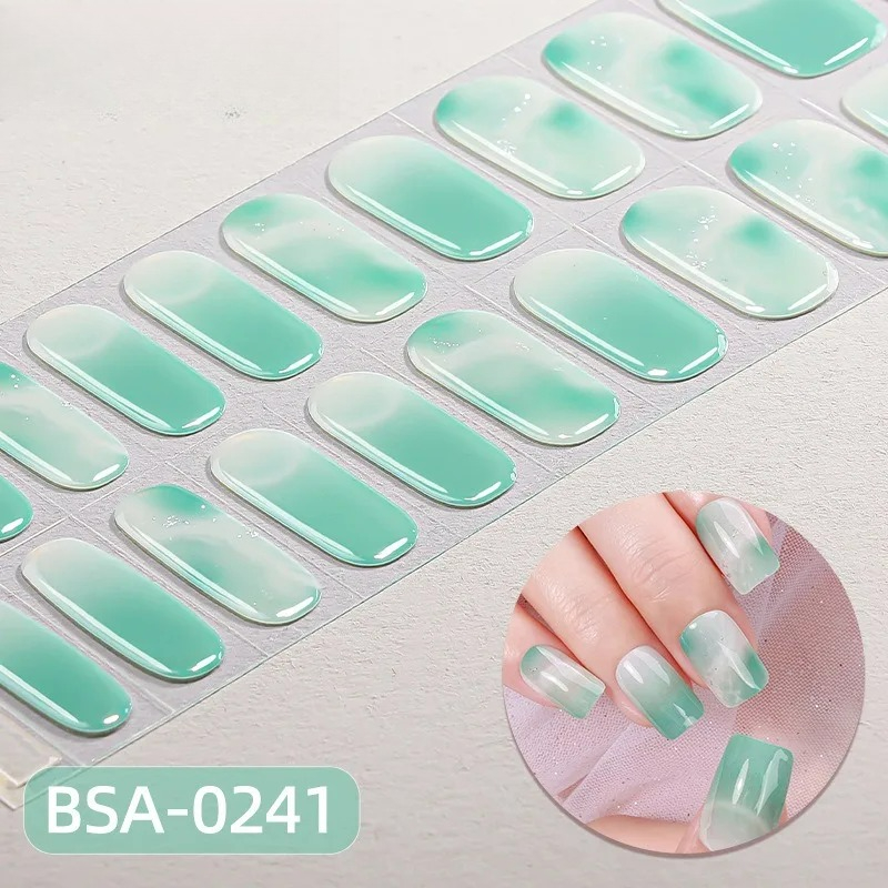 شرائح جل أظافر شبه معالجة بدون - مراجعة Full Cover Adhesive وسعره