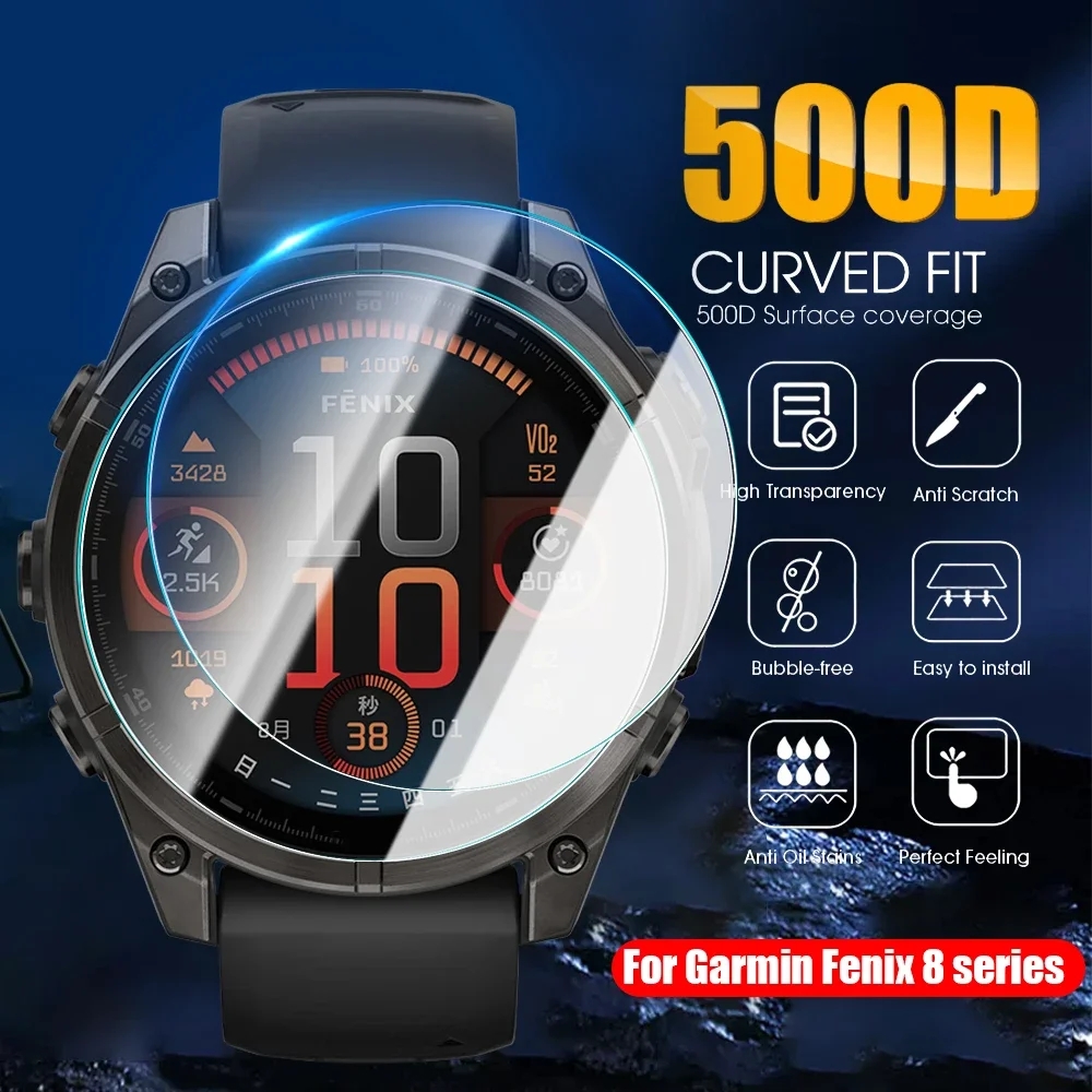 1/5 قطعة 9H HD الزجاج المقسى ل - مراجعة Smartwatch Screen Film وسعره
