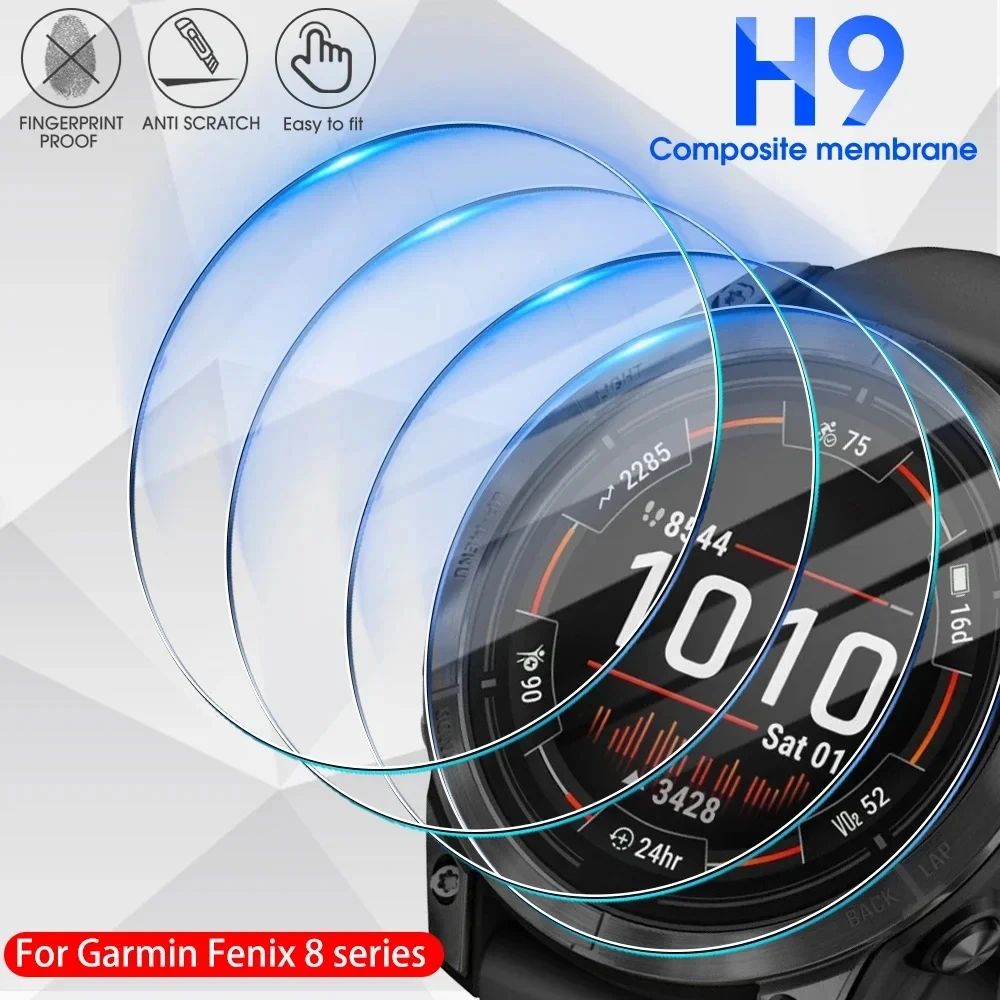 1/5 قطعة 9H HD الزجاج المقسى ل - مراجعة Smartwatch Screen Film وسعره