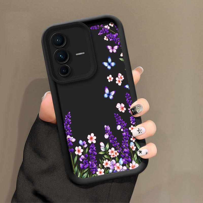 غطاء هاتف بنقشة فراشة باللون ا - مراجعة Vivo V40 وسعره