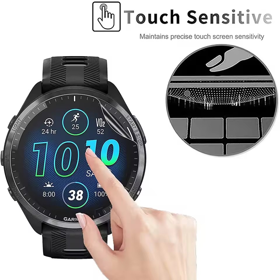 3 قطعة لينة HD هيدروجيل طبقة ر - مراجعة Smartwatch Screen Film وسعره