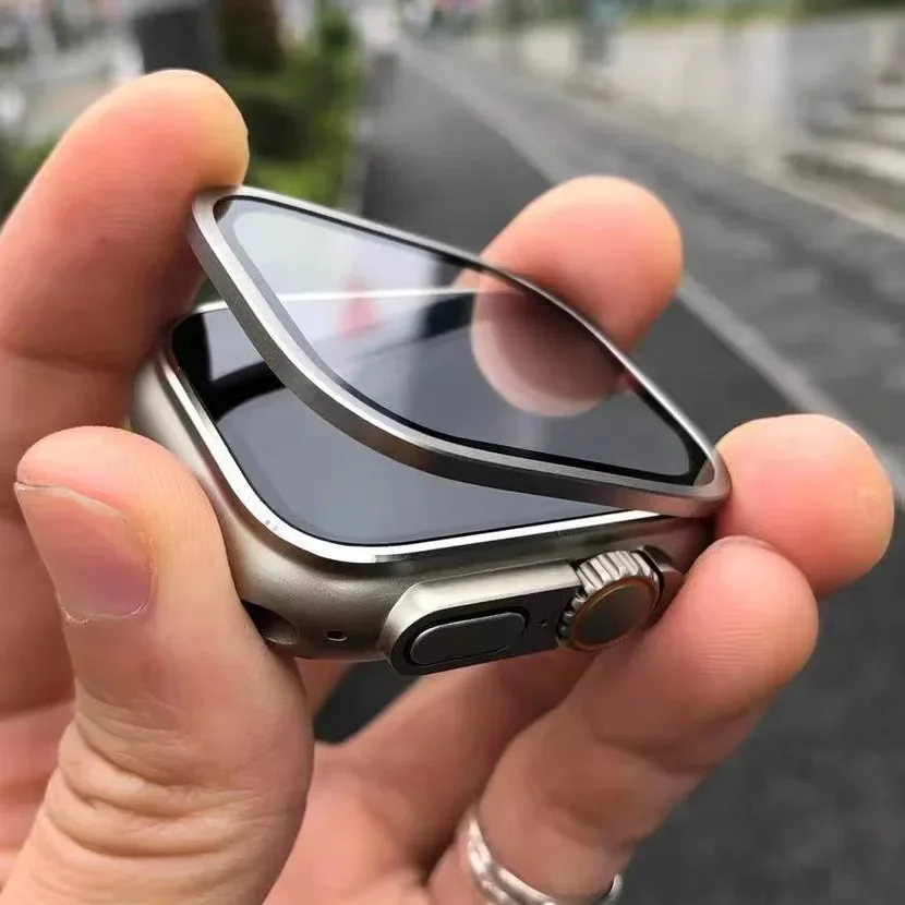 زجاج مقسى لساعة أبل ألترا 49 م - مراجعة Smartwatch Screen Film وسعره
